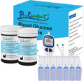 Pro Comfort Blood Glucose Test Strips 100 Count front packaging view showcasing diabetic sugar monitoring supply.