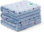 1 Pack 3 Blankets Super Soft Cute Dot Pattern Pet Blanket Flannel Throw for Dog Puppy Cat Beige/Brown/Pink Small - Image 12