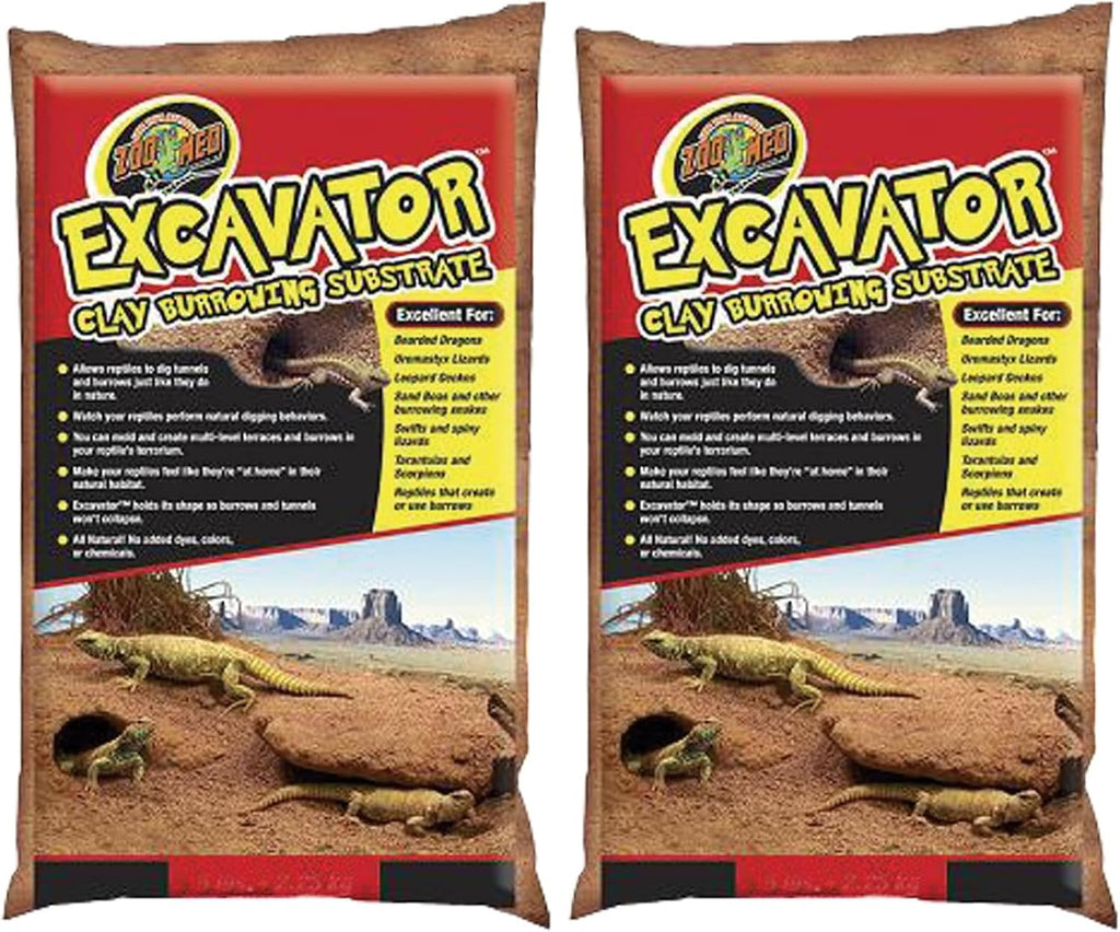 Zoo Med Excavator Clay Burrowing Substrate molded terrarium display