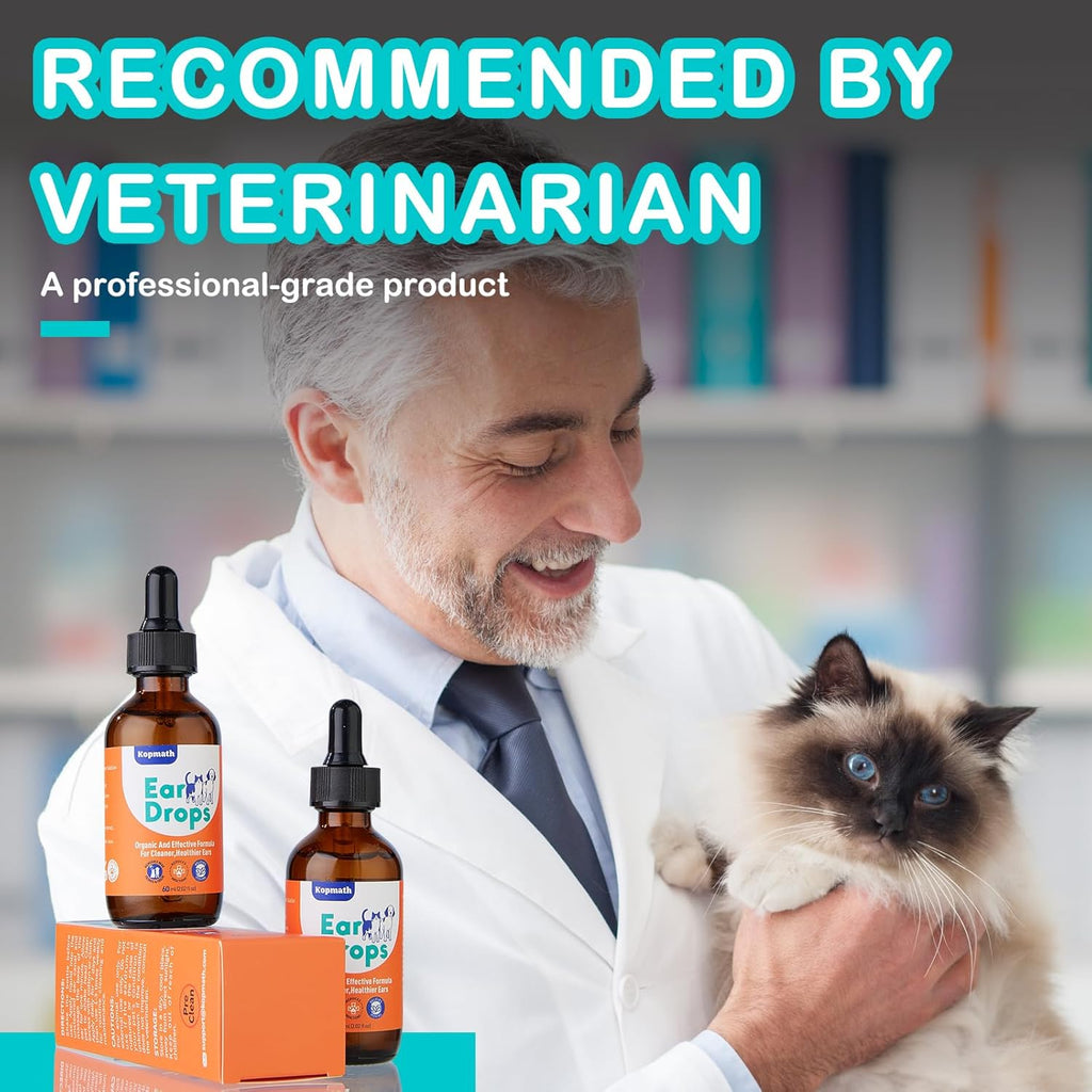 Kopmath ear infection treatment for dogs and cats packaging