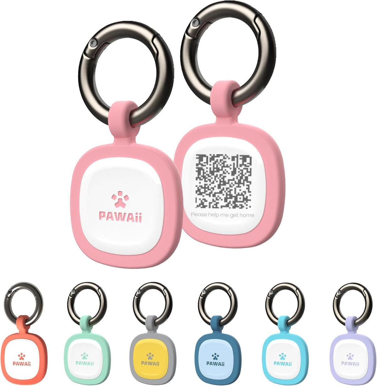 Pawaii Silent Silicone Dog ID Tag, Modifiable Pet Online Profile and Emergency Contacts, Scan QR for Instant Location Alerts, 1 Pack (Deep Sea Blue) - Image 11