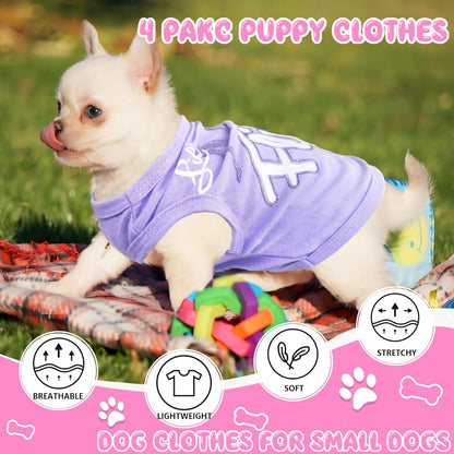 Close up of breathable cotton fabric on pink dog shirt