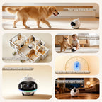 Aez indoor movable security camera for pet monitoring