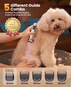 Digital LED display on oneisall pet clipper showing speed and battery level