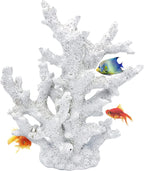Kathson artificial coral ornament front view white aquarium decoration