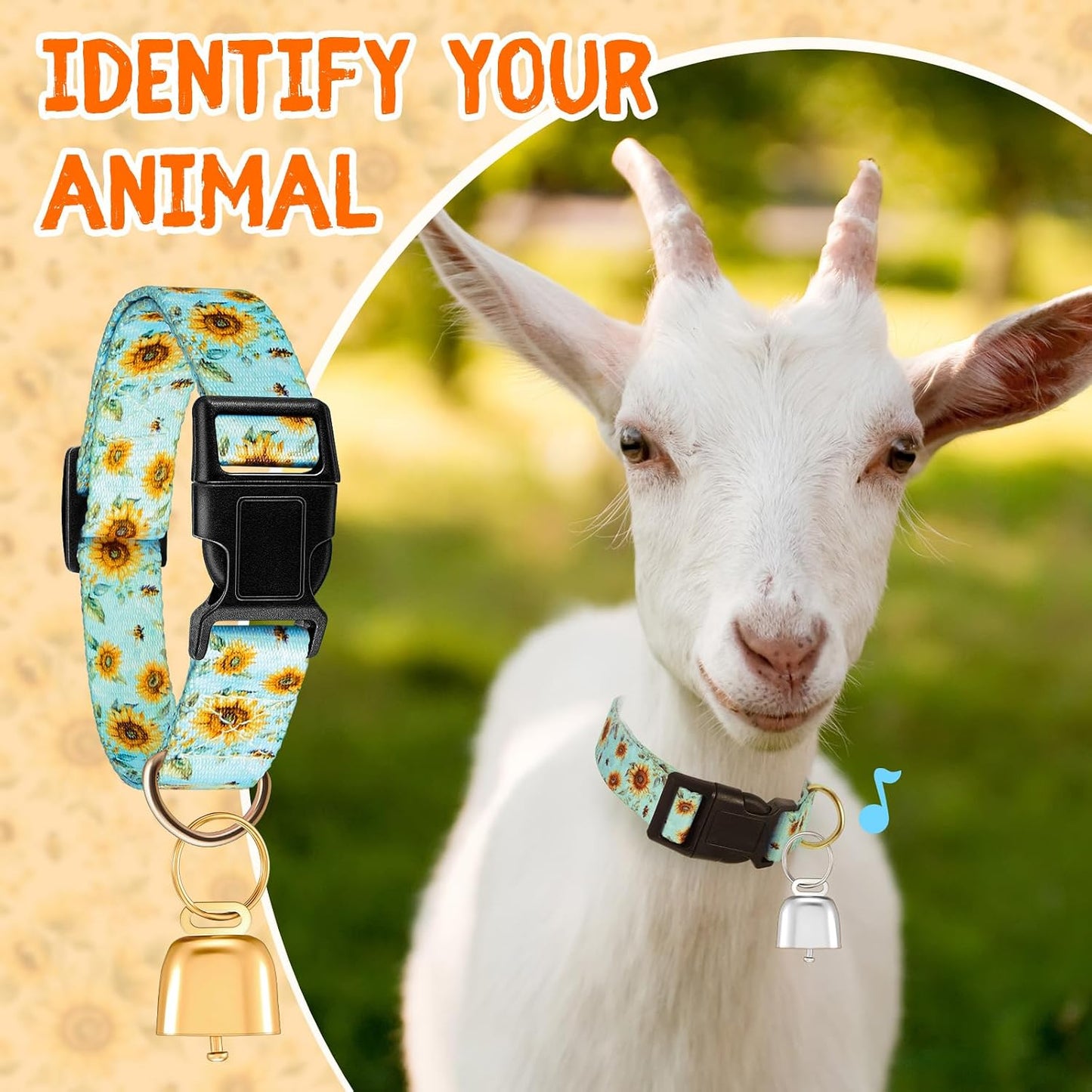 Talltalk small farm animal accessories showing adjustable length limits and alloy D ring