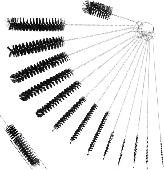 Generic 14 piece straw and bottle cleaning brush set front view