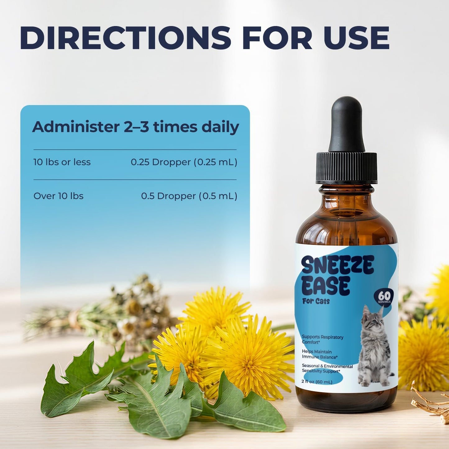 Authentic imported USA pet supplement for cat runny eyes care
