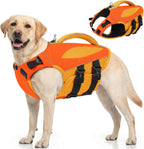 AOFITEE imported premium quality large dog life jacket for lake and pool swimming
