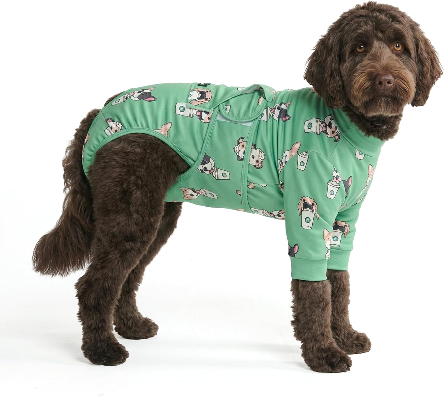 Spark Paws Dog Surgery Recovery Suit - Dog Recovery Suit After Surgery, Anti-Lick Dog Onesie, Abdominal Wound Protector, Soft Cone Alternative for Spay Neuter Male Female Pet Recovery - Dinosaurs, 3XL - Image 12
