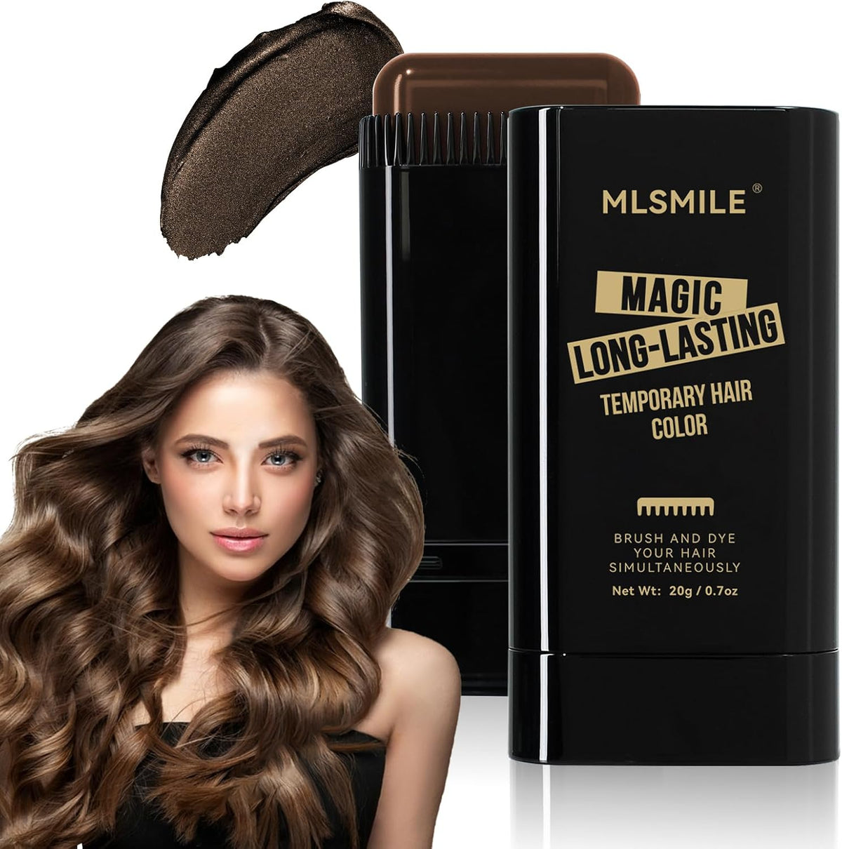 Mlsmile hair color comb brown root touch up stick