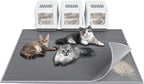 Waretary Cat Litter Box Mat: 36"x 30" Waterproof Kitty Cat Litter Trapping Mat, Easy-clean Double-layer Scatter Control Pad Rug (Grey) - Image 12