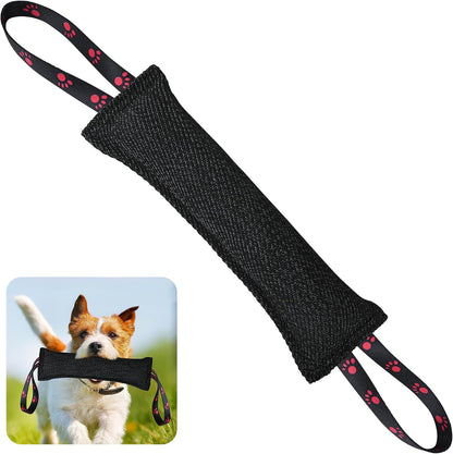ToLanbbt Dog Tug Toy, Dog Bite Jute Pillow Pull Toy with 2 Strong Handles, Perfect for Tug of War, Puppy Training Interactive Play, Bite Training Toys for Medium to Large Dogs (Pink Yellow) - Image 12