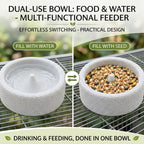 Bird Feeding Bowl with Natural Volcanic Stone, Sturdy Beak Grinding Tray for Cockatiel, Macaw, Budgie, Lovebird and Small Pets - Image 3
