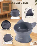 MateeyLife kitten bowls showing individual bowl without stand