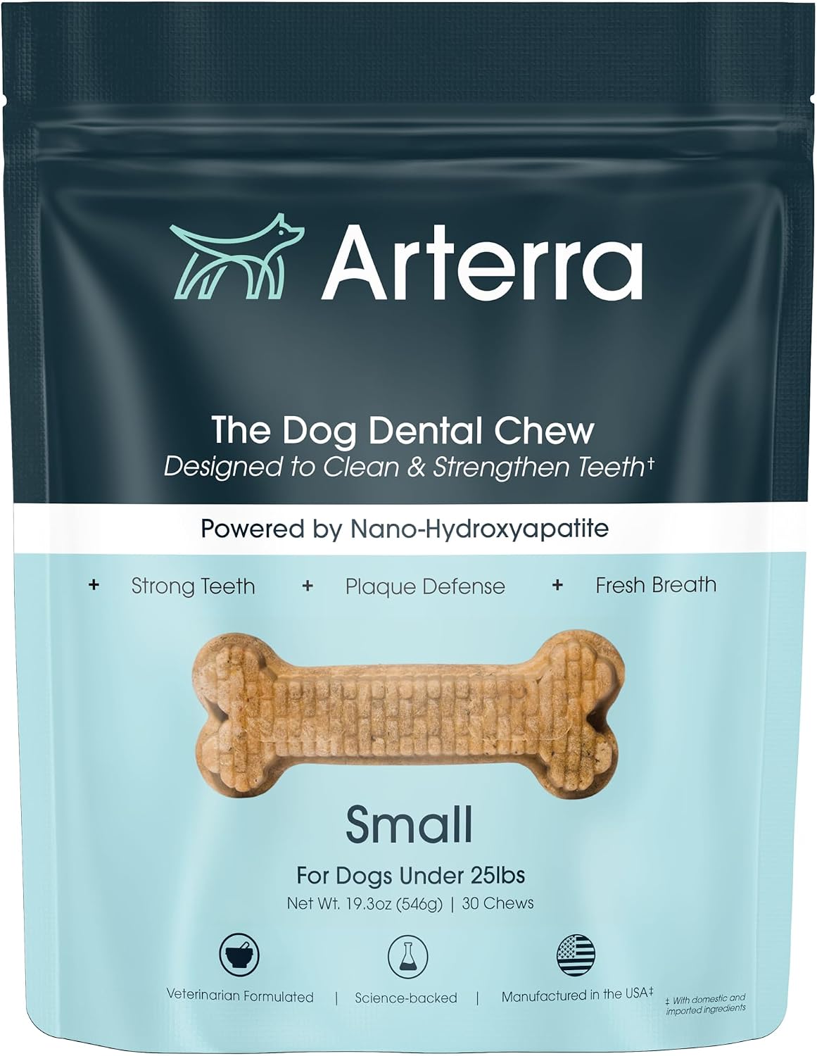 Arterra Pet Science Dog Dental Chews with Nano-Hydroxyapatite Next-Generation Daily Chews for Stronger Teeth, Fresh Breath (Small Dog, 14 Count (Pack of 1)) - Image 10