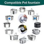 Cat Water Fountain Filter 16Pcs Fit 101oz/3L Stainless Steel Pet Fountain - Image 2