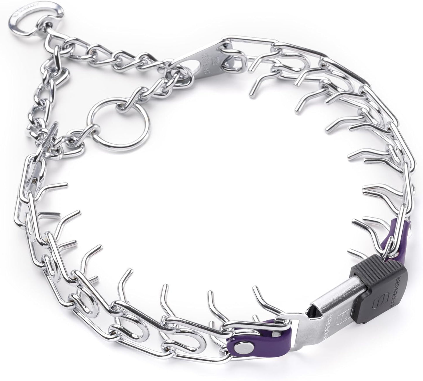 Herm Sprenger secure behavior correction collar with sliding plastic jacket