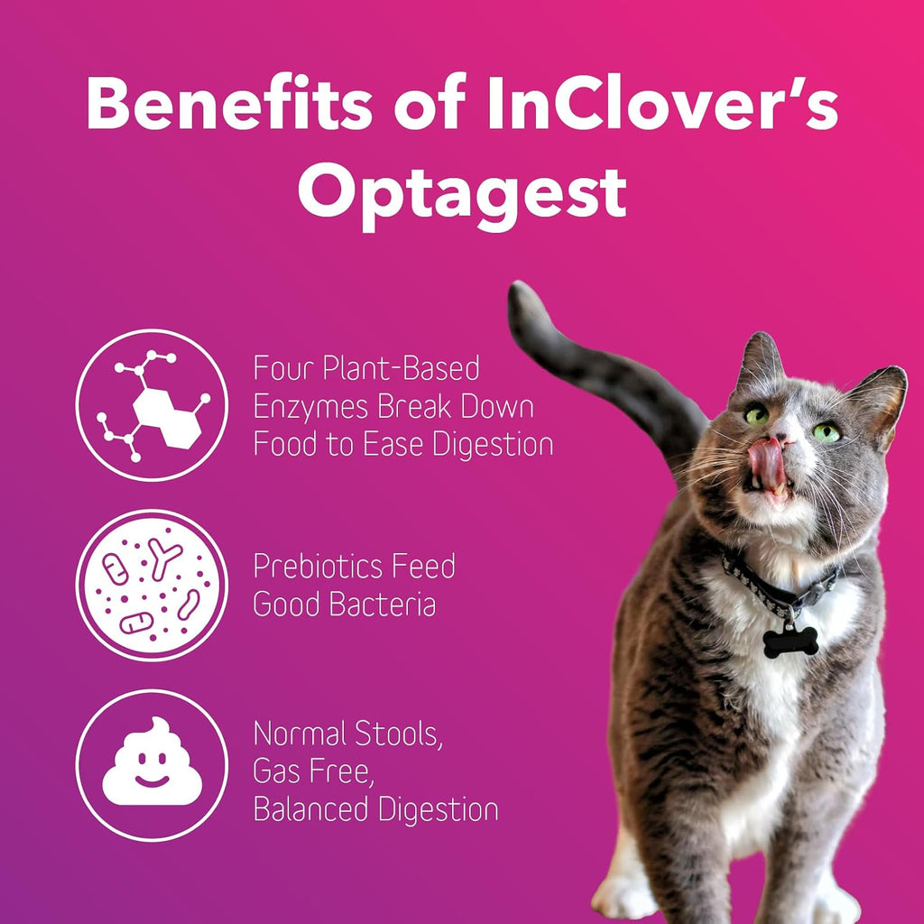 In Clover Optagest digestive supplement label details