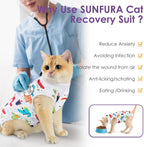 SUNFURA cone alternative bodysuit for post spay abdominal protection