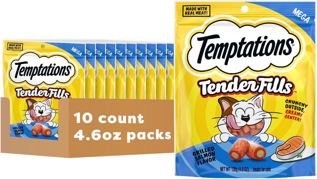 Temptations Tender Fills Crunchy and Soft Adult Cat Treats, Festive Feast Roasted Chicken Flavor, 11.6 oz. Pouch - Image 14