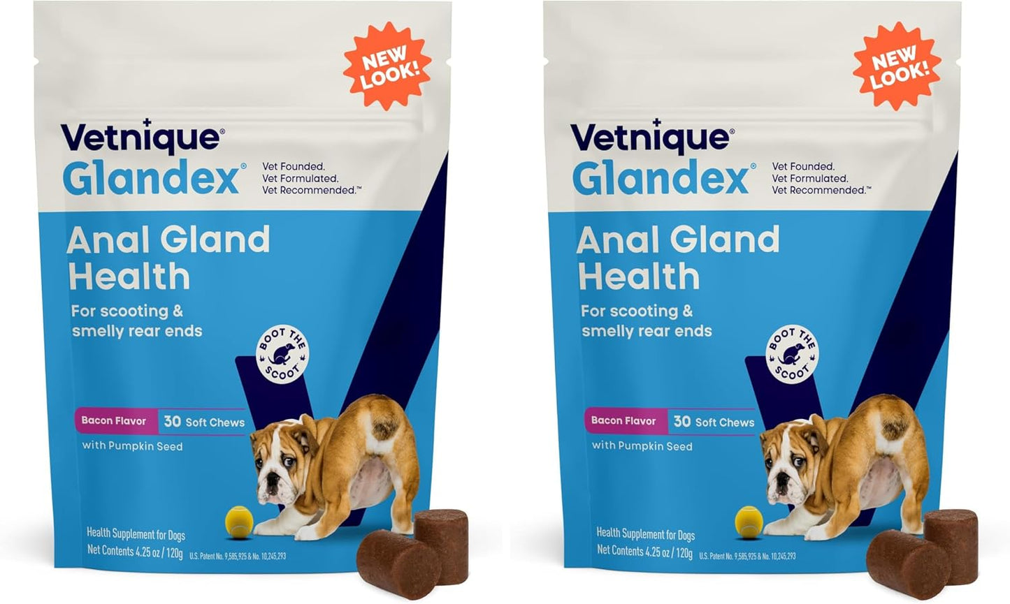 Vetnique Glandex Anal Gland Soft Chew Treats with Pumpkin for Dogs Digestive Enzymes, Probiotics Fiber Supplement for Dogs Boot The Scoot (Peanut Butter Chews, 60 Count) - Image 9