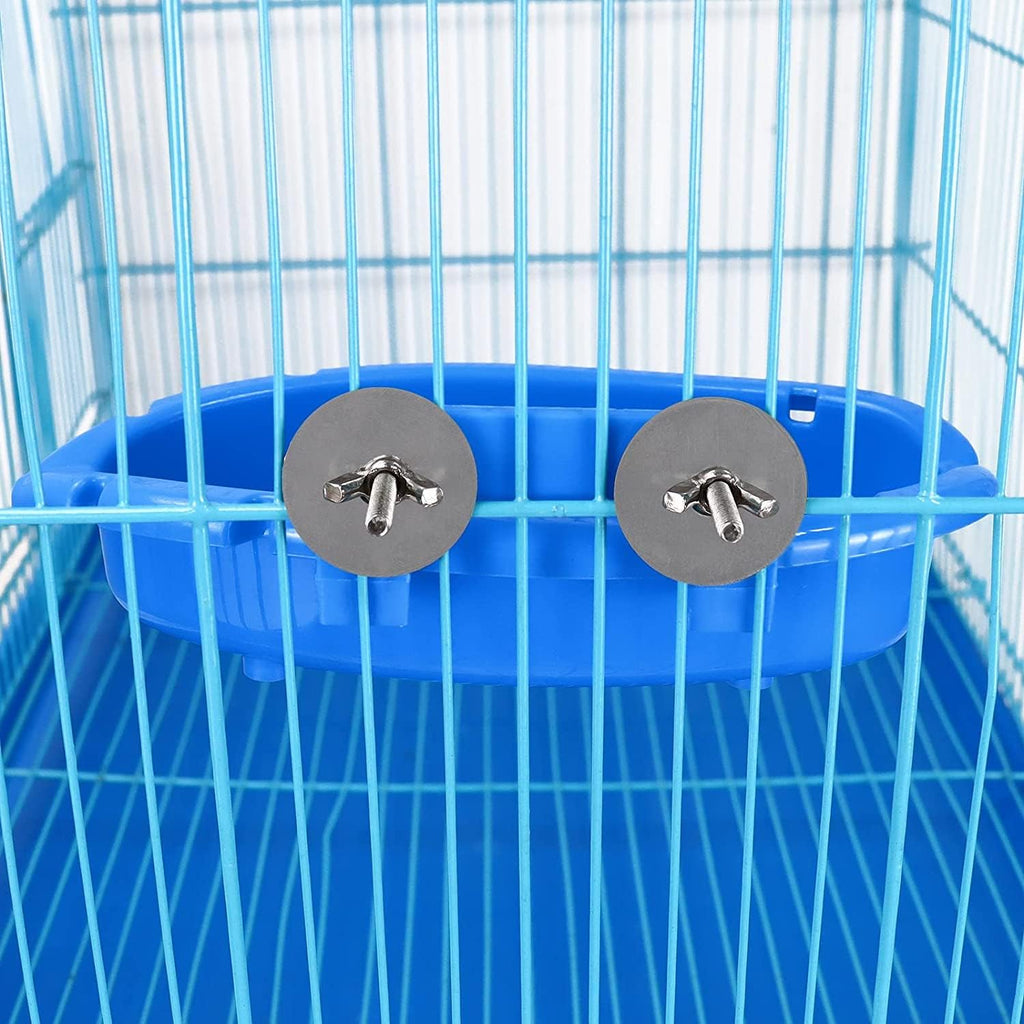 Bird Bath for Cage with 3 Balls Bird Tub Bowl Basin Hanging Birdbath Toy Pet Parrot Cage Budgie Accessories Shower Parakeet Cockatiel Water Shower Box Food Feeder Holder Tray Bird Cage Accessories - Image 3
