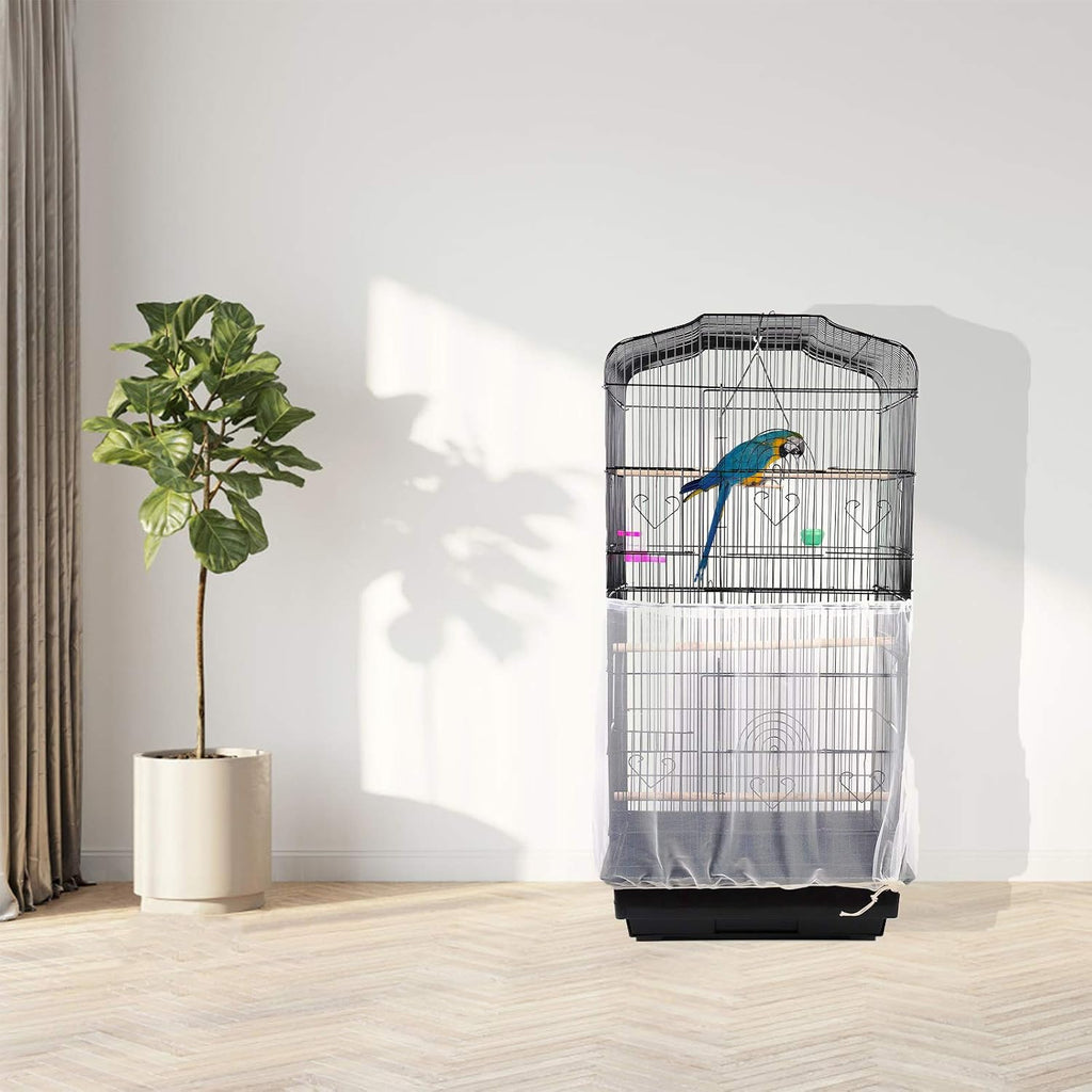Instructions for installing Daoeny bird cage skirt on pet enclosure