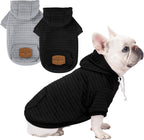 Baobicute two pack dog hoodie sweaters front view showcase