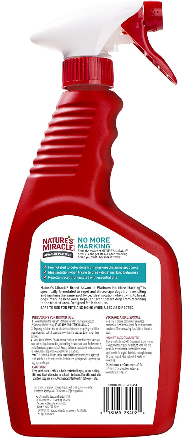 Nature's Miracle pet repellent spray pack of two packaging details