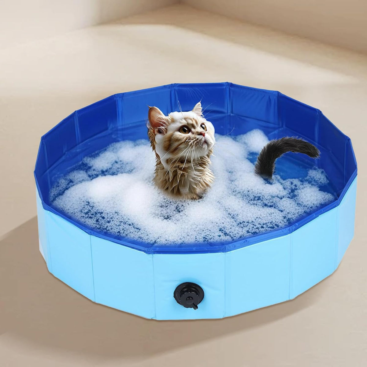 Easy to clean portable pet birth supplies with side panels.