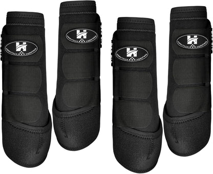2 Pair Horse Boots, Splint Boots for Horses Outdoor Sports, Professional Horse Boots Comfortably Fits the Horse's Leg, Shockproof, Heat Dissipation Horse Splint Boots (Crimson Red, Large) - Image 14