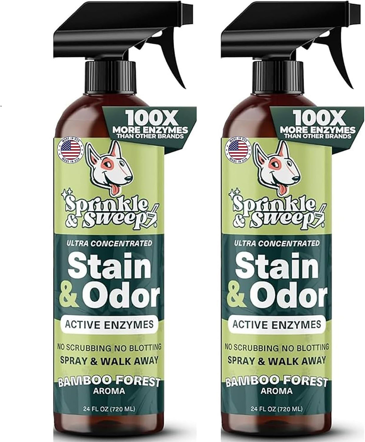 Sprinkle & Sweep: Pet Stain & Odor Enzyme Spray - 32oz, 2 Pack - No Scrubbing Concentrated Formula, Dog & Cat Urine Destroyer, Carpet Spot Cleaning - Image 12