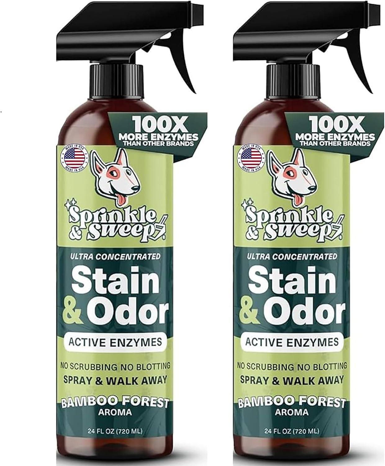 Sprinkle & Sweep: Pet Stain & Odor Enzyme Spray - 24oz - No Scrubbing Concentrated Formula, Dog & Cat Urine & Mess Destroyer, Carpet Spot Cleaning - Image 12