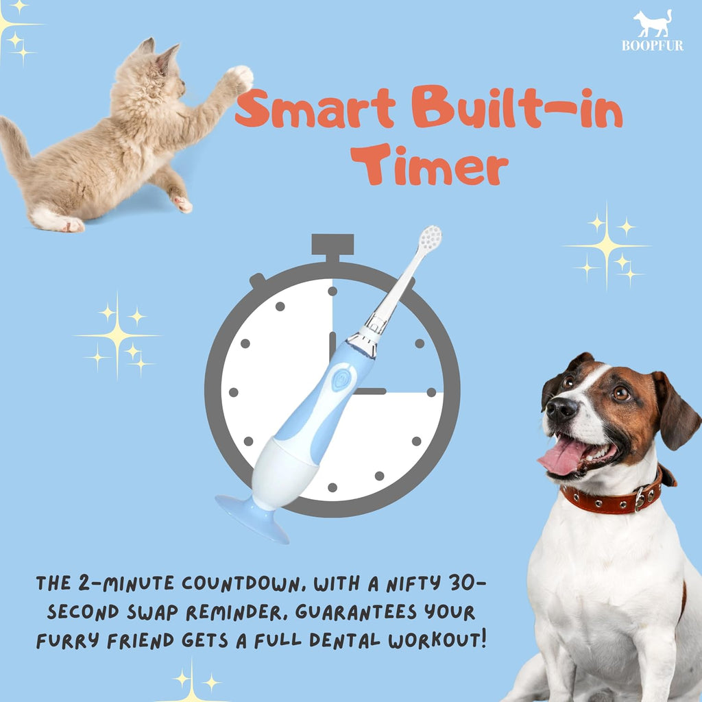 Side profile of Generic electric toothbrush for dogs and cats