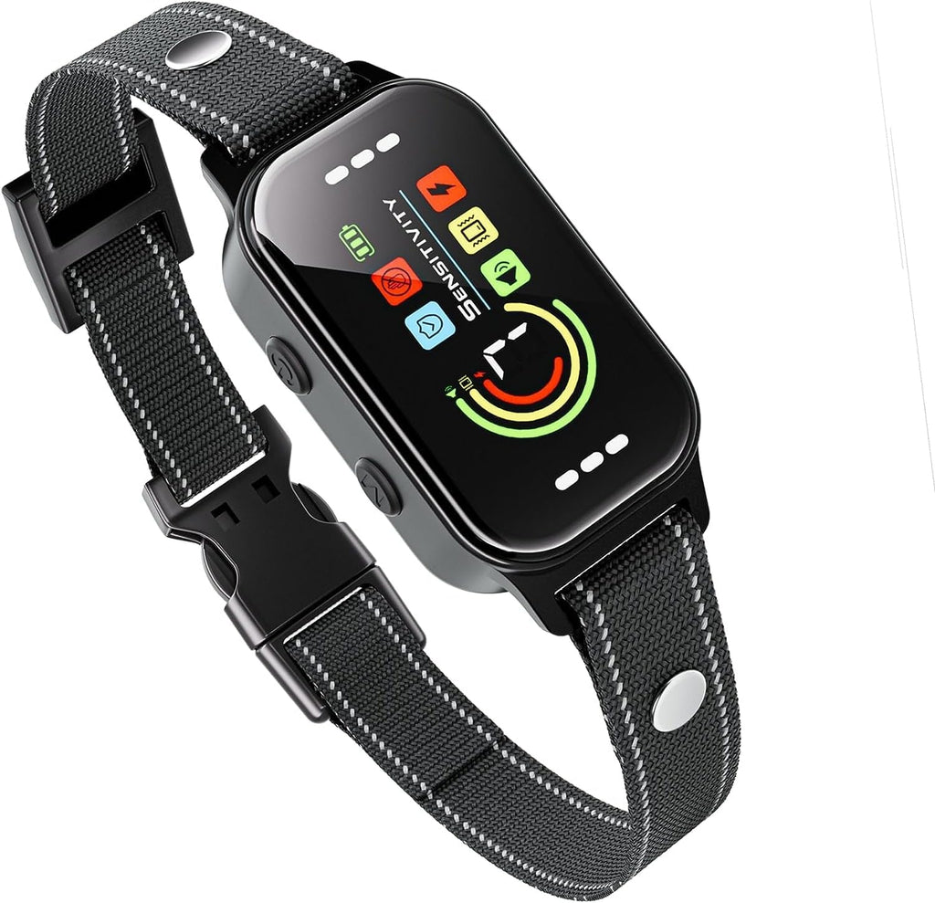 Odifrbi bark collar worn on dog