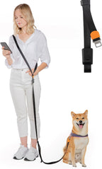 SVD.PET 4-in-1 hands free dog leash in black front view