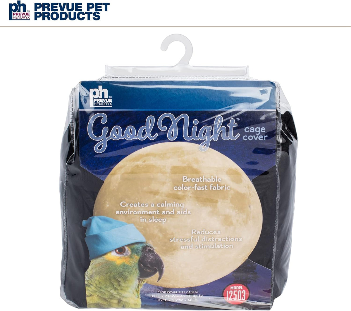 Front flap mechanism of Prevue Good Night bird cage cover