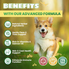 USA imported dog flea protection supplement with fish oil and vitamins.
