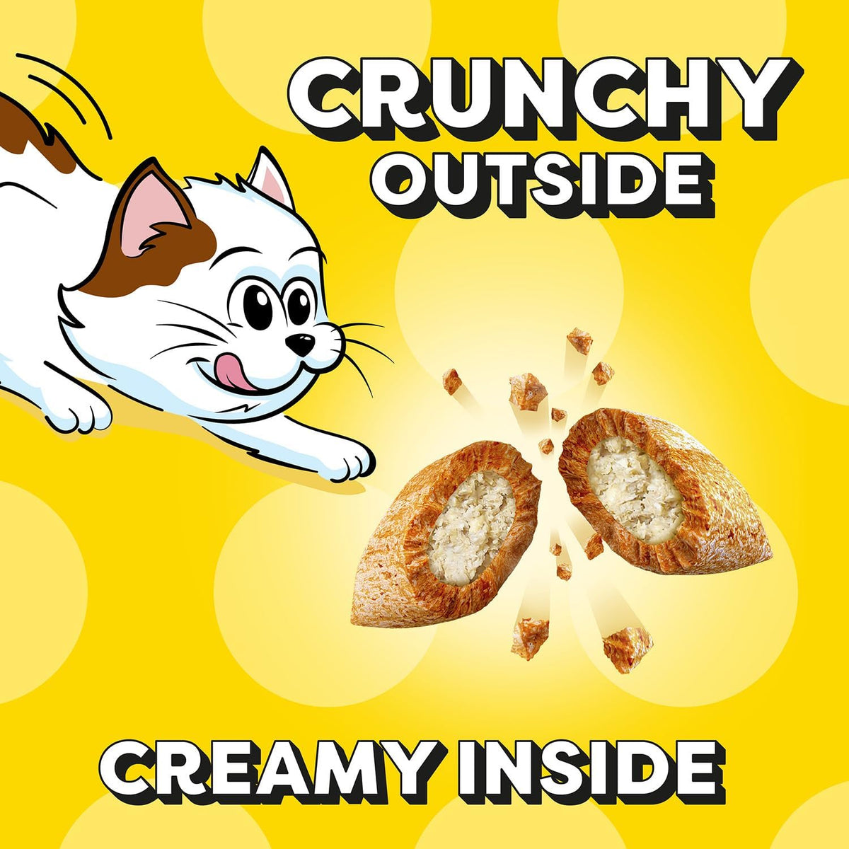 Four pack bundle of low calorie kitten rewards for healthy brain development