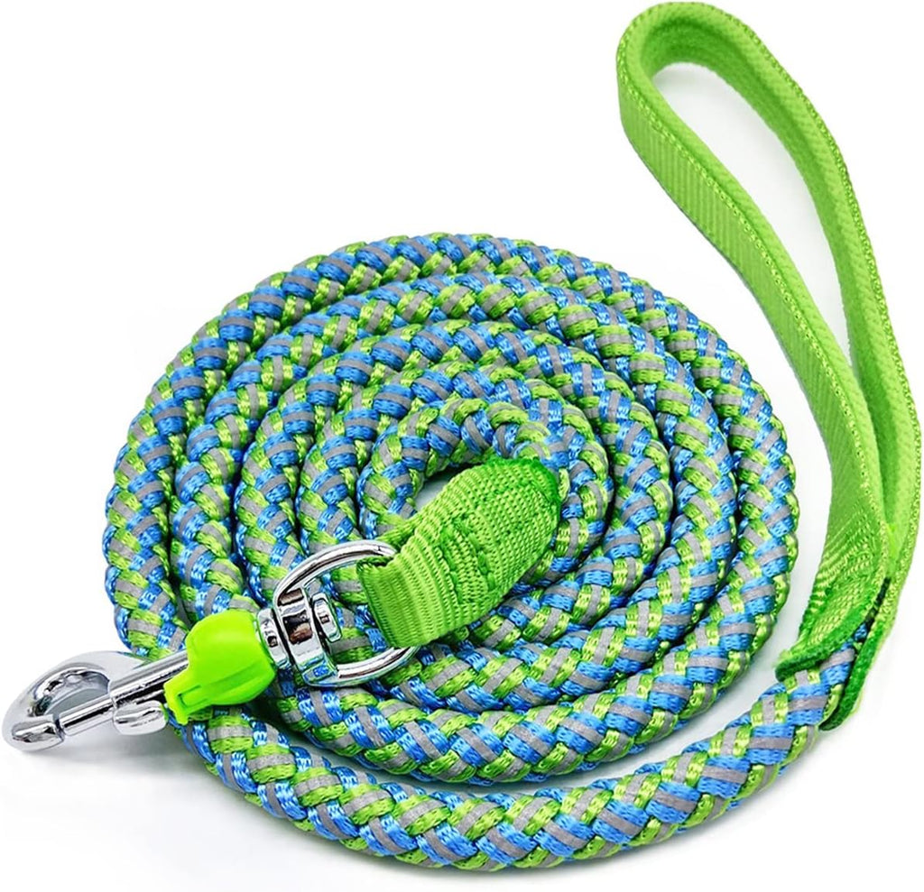 2/3/4/6/10 Foot Reflective Dog Leash Strong Nylon Rope Braided Heavy Duty for Large and Medium Small Dogs Walking Training Leads (Black, 3ft * 1/2") - Image 11
