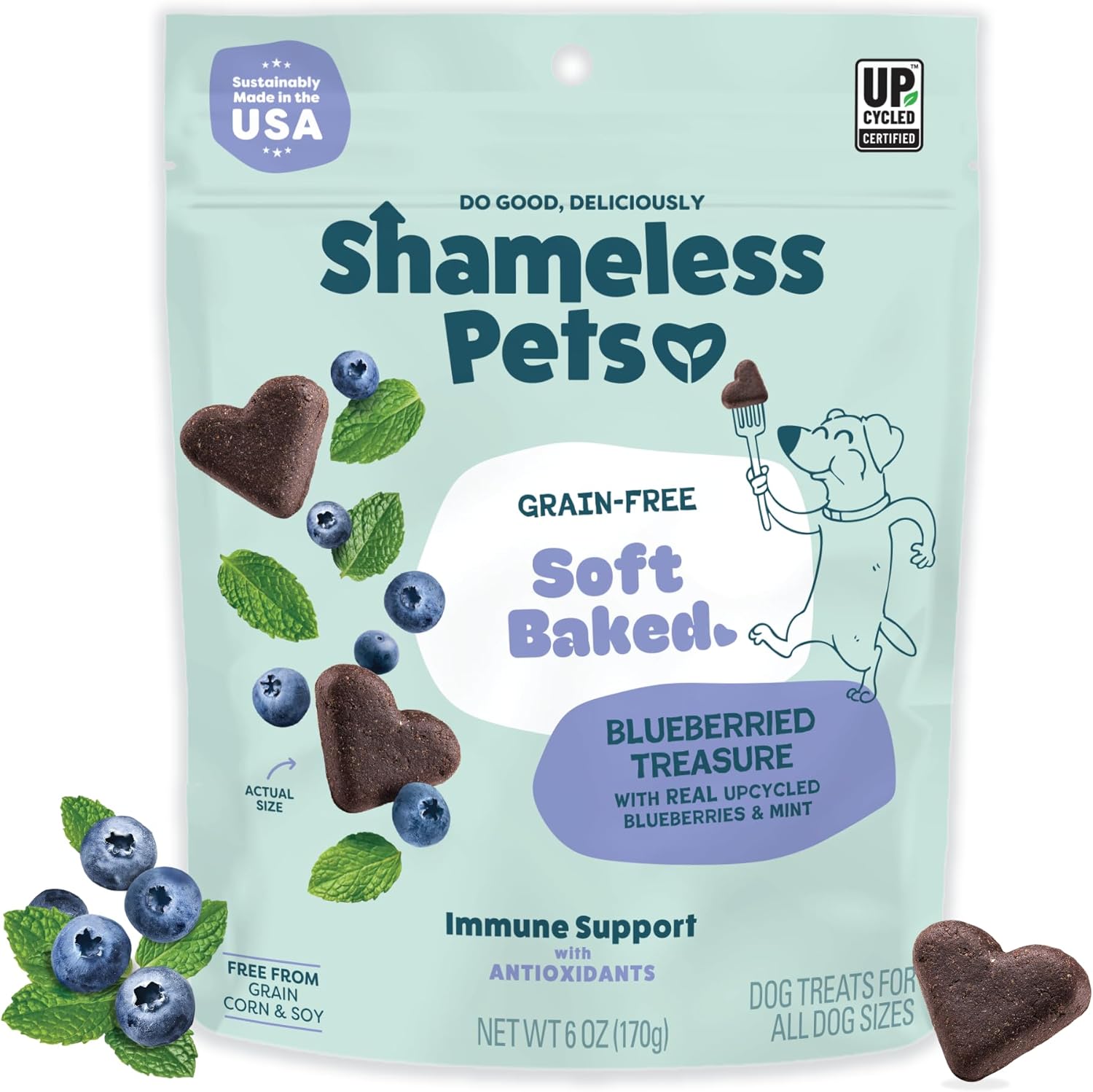 Shameless Pets Soft-Baked Dog Treats, Bananas for Bacon | Healthy Treats for Small, Medium & Large Dogs | Skin & Coat Support with Omega-3 & Omega-6 | Grain-Free, Made in USA | 6 oz - Image 9