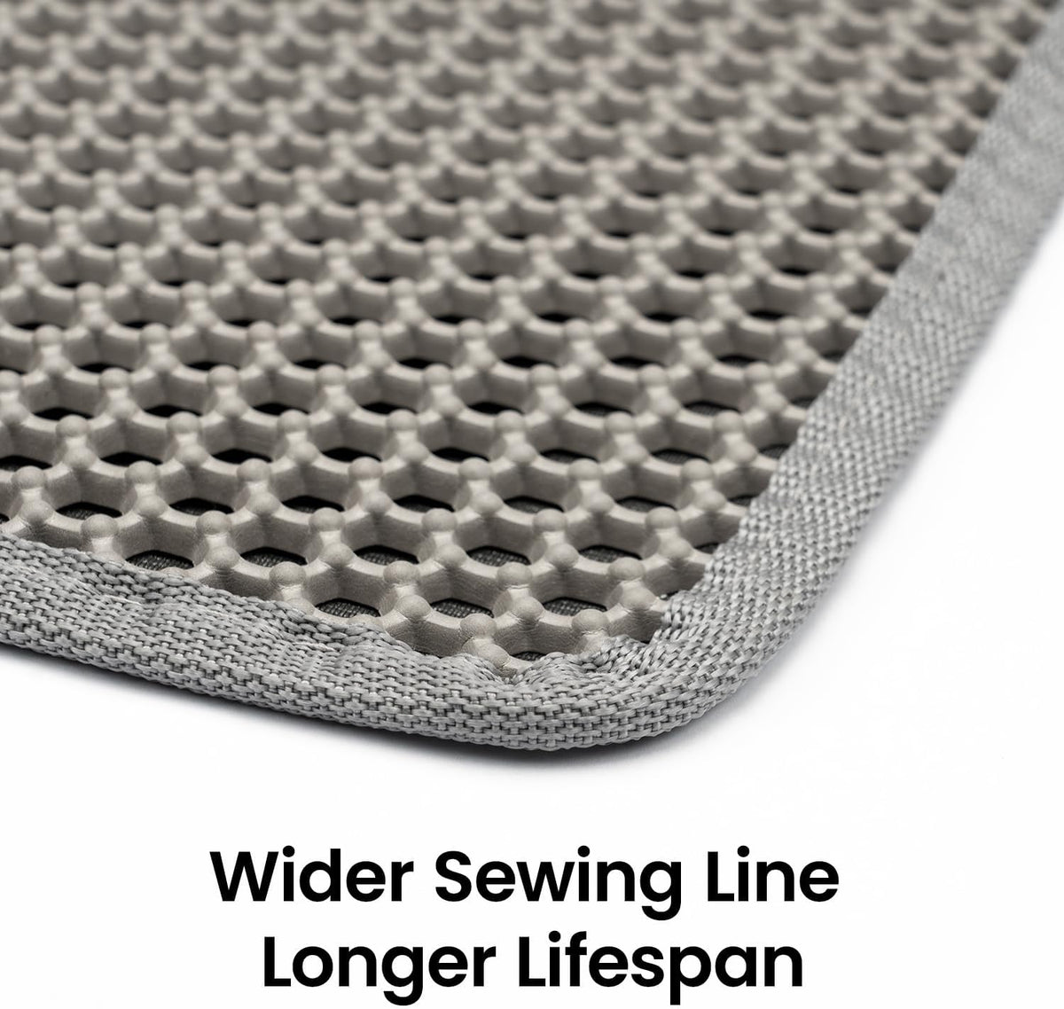 Non-slip textured backing visible from the underside of the mat.
