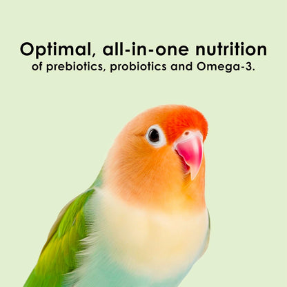 Bird eating Kaytee Nutri Soft pellets