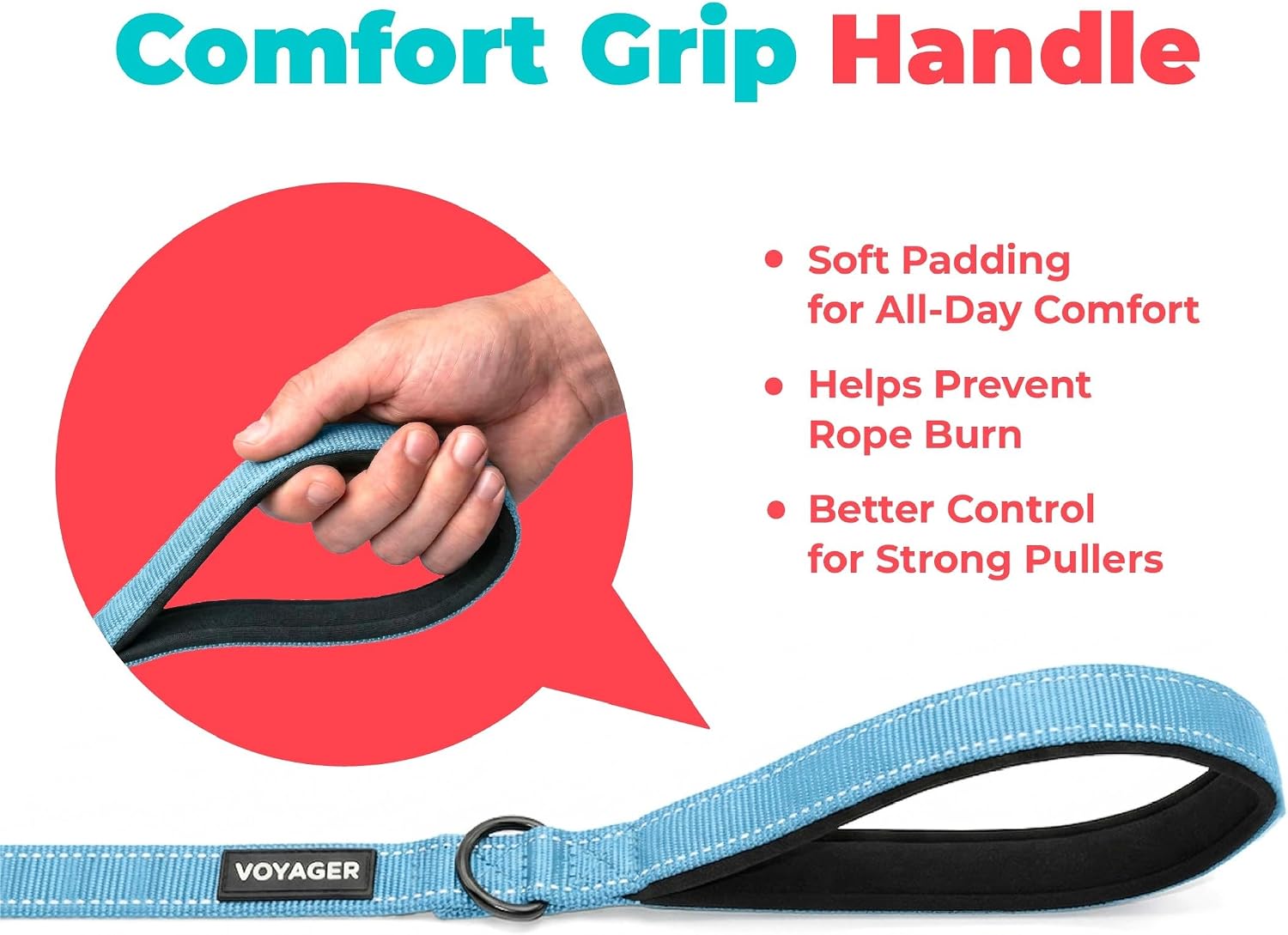 Best Pet Supplies dog leash small size laid out flat.
