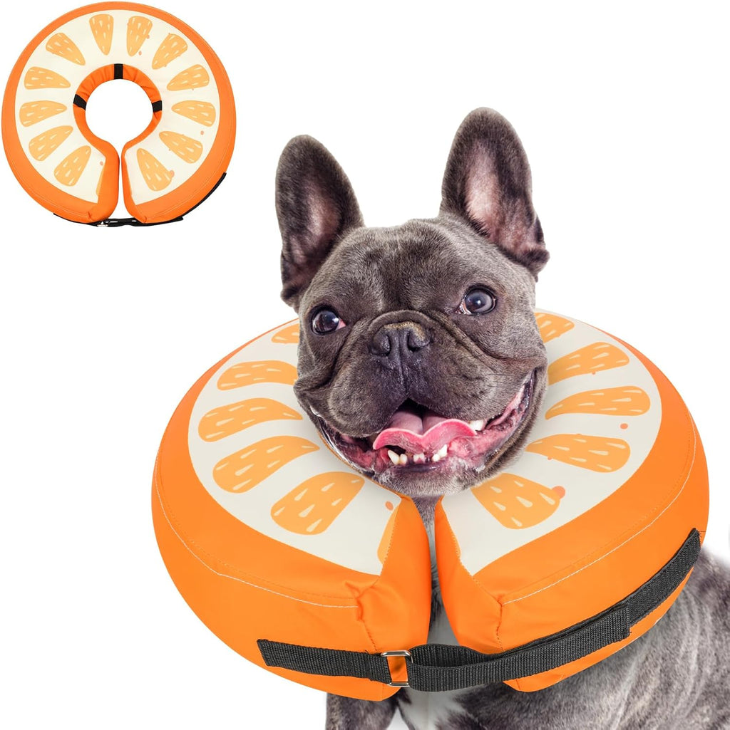 MIDOG Soft Inflatable Dog Cone, Donut E-Collar Alternative for After Surgery, Prevents Licking, Allowing Normal Eating & Vision, Comfortable Recovery Collar for Small Medium Large Dogs & Cats, Red-M - Image 10