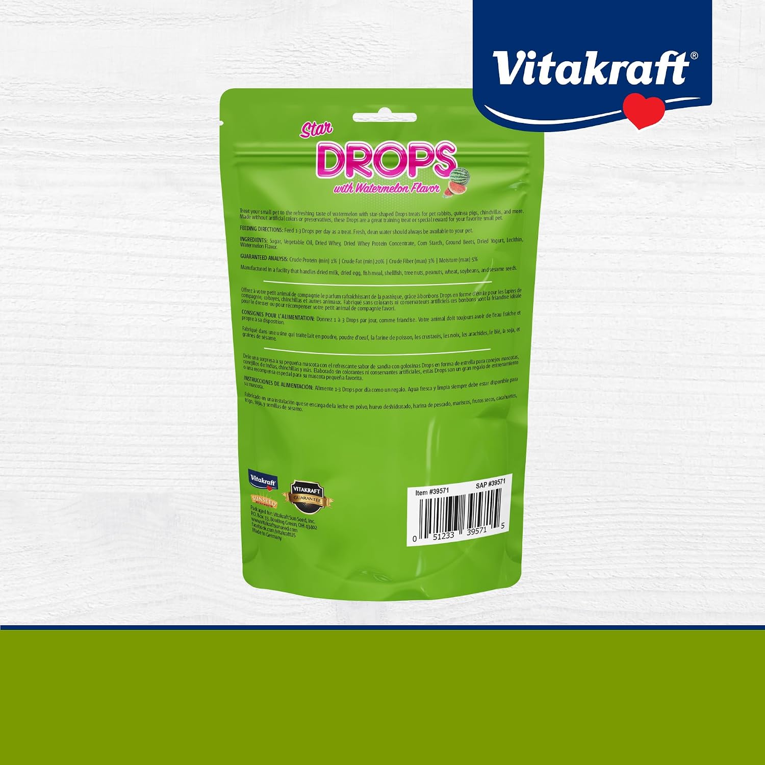 Vitakraft imported pet treat lifestyle display