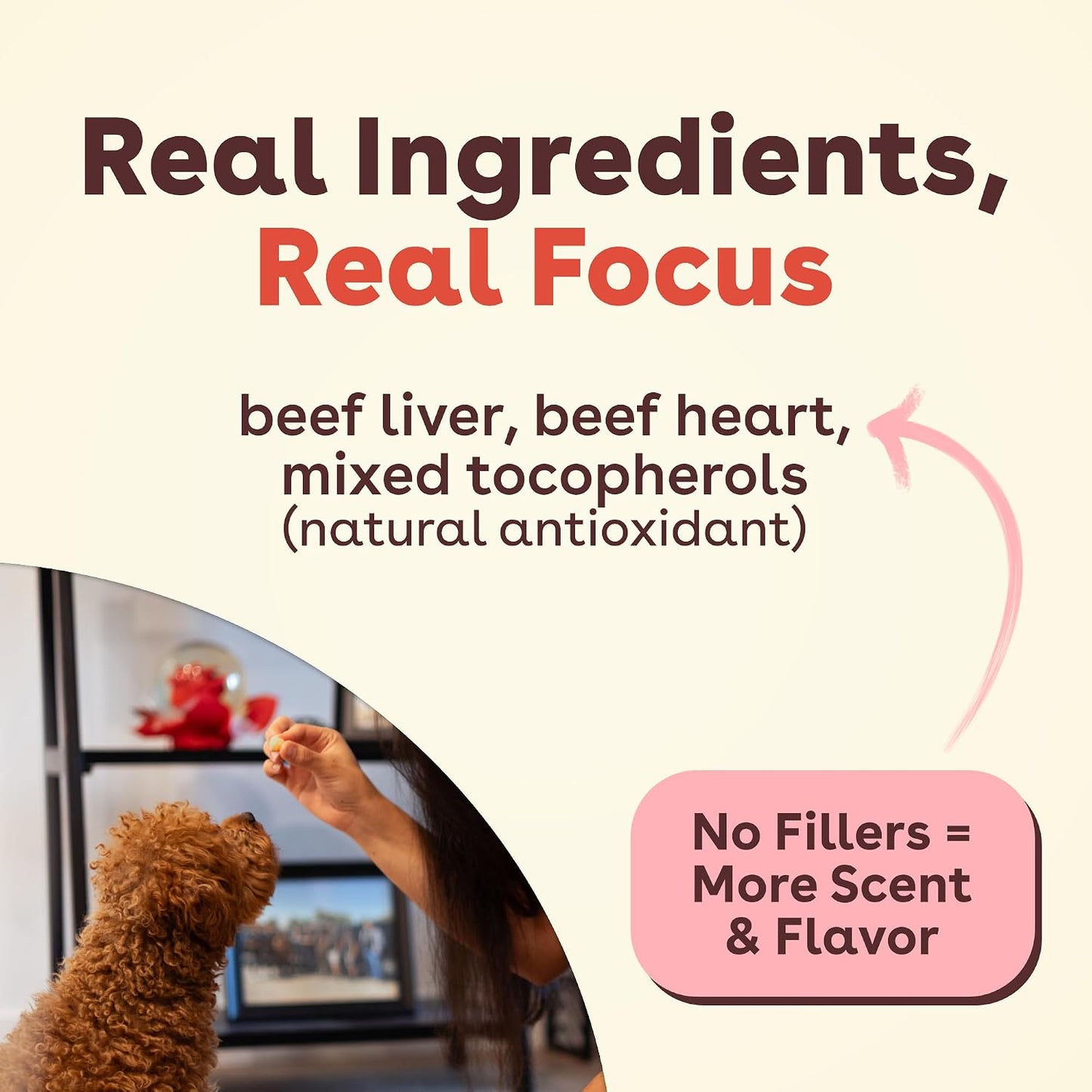 Pupford three ingredient beef liver bite sized snacks for sensitive stomachs