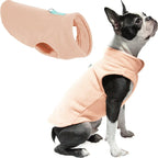 Gooby fleece vest dog pullover underbelly cut design for easy pet bathroom breaks
