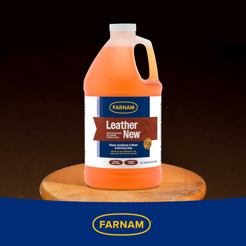 Farnam Leather New Easy-Polishing Glycerine Saddle Soap and Leather Saddle Cleaner, Protects and Preserves Leather, Cleans, Conditions and Polishes, 64 Oz. - Image 9